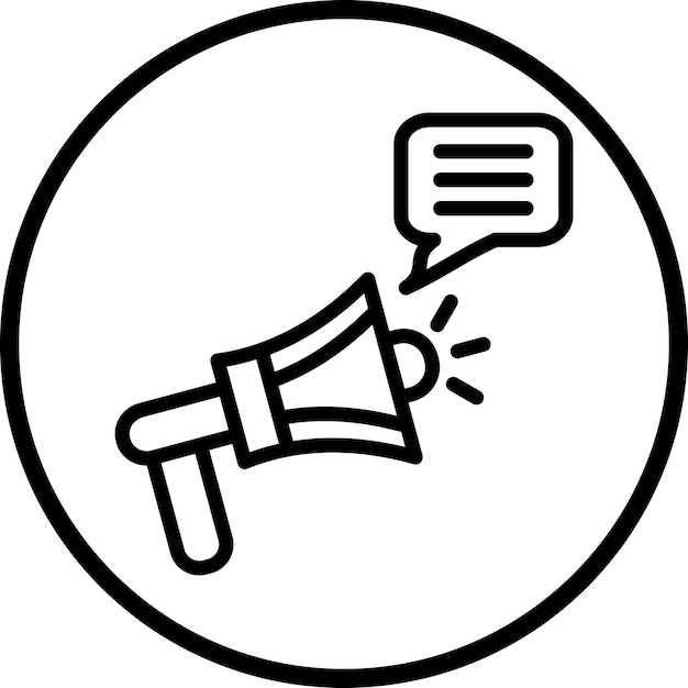 Estilo del icono de la campaña de diseño vectorial