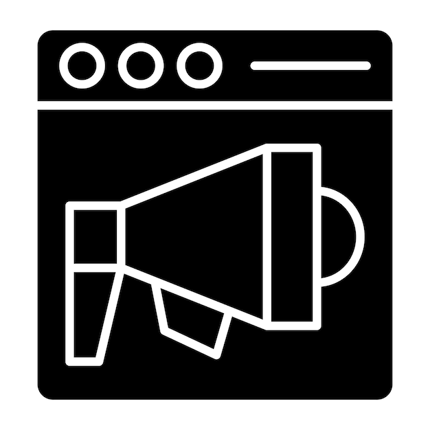 Estilo de icono de la campaña de diseño vectorial