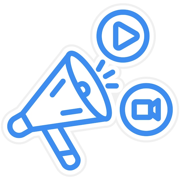 Estilo de icono de la campaña de diseño vectorial