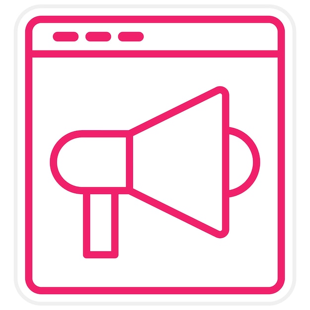 Estilo de icono de la campaña de diseño vectorial