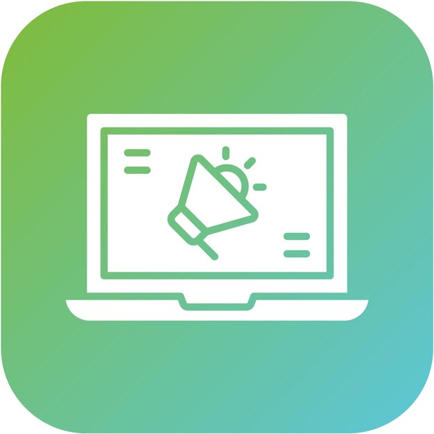 Estilo de icono de la campaña de diseño vectorial