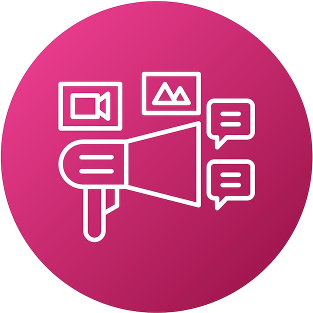 Estilo de icono de la campaña de diseño vectorial