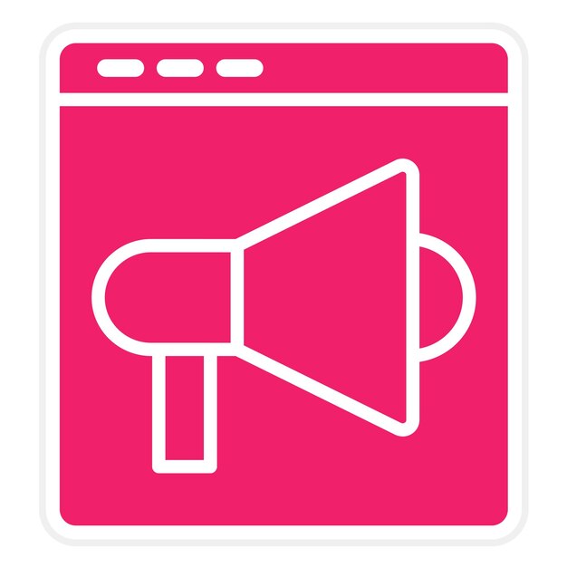 Estilo de icono de la campaña de diseño vectorial
