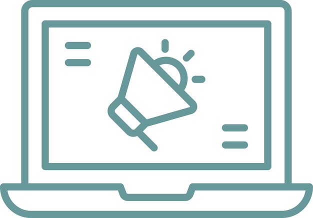 Estilo de icono de la campaña de diseño vectorial