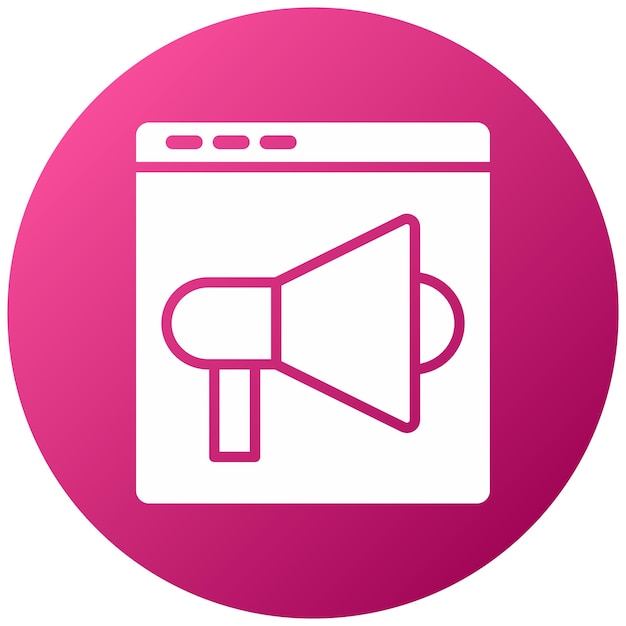 Estilo de icono de la campaña de diseño vectorial