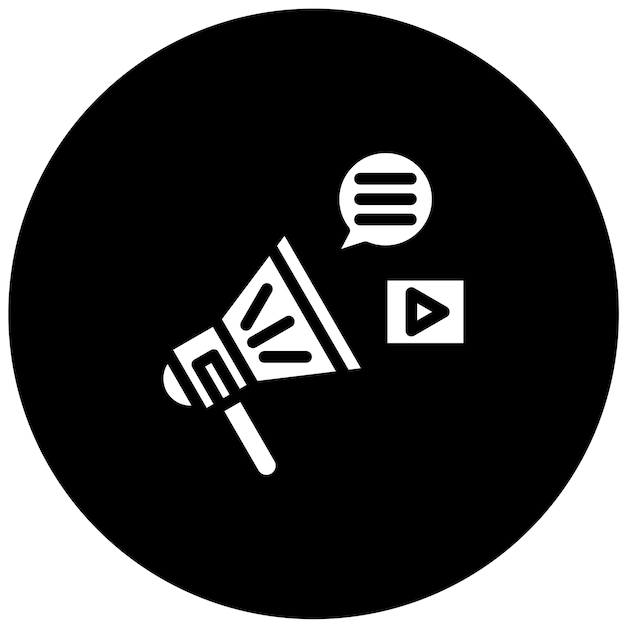 Estilo de icono de la campaña de diseño vectorial