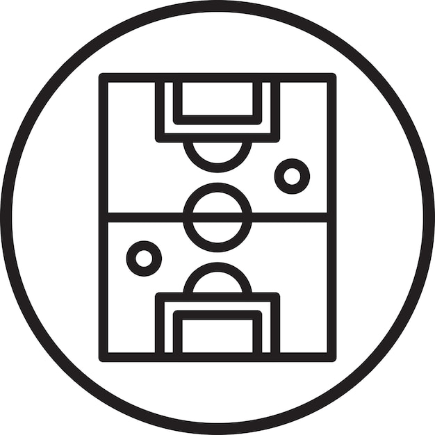 Estilo del icono del campo de diseño vectorial