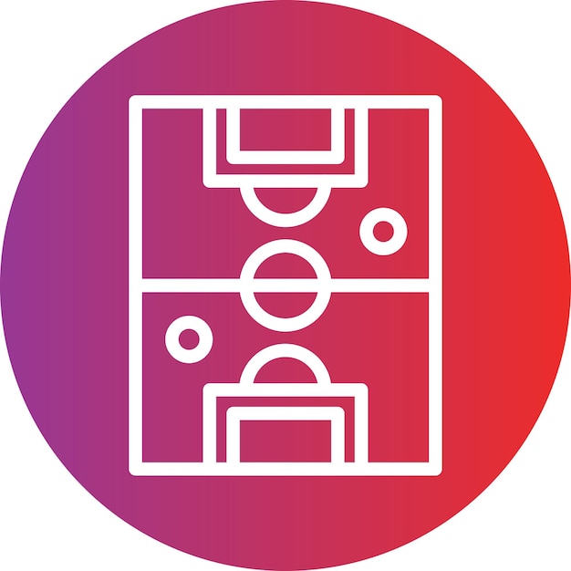 Estilo del icono del campo de diseño vectorial
