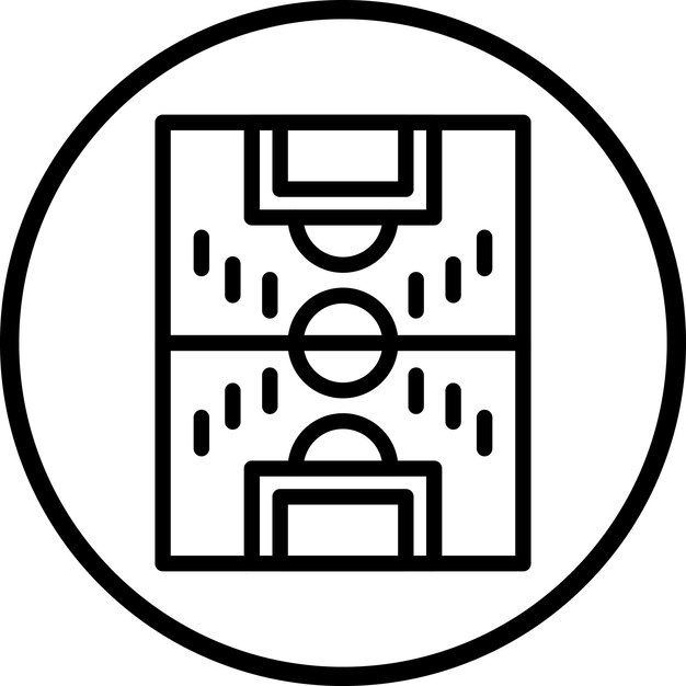 Estilo del icono del campo de fútbol