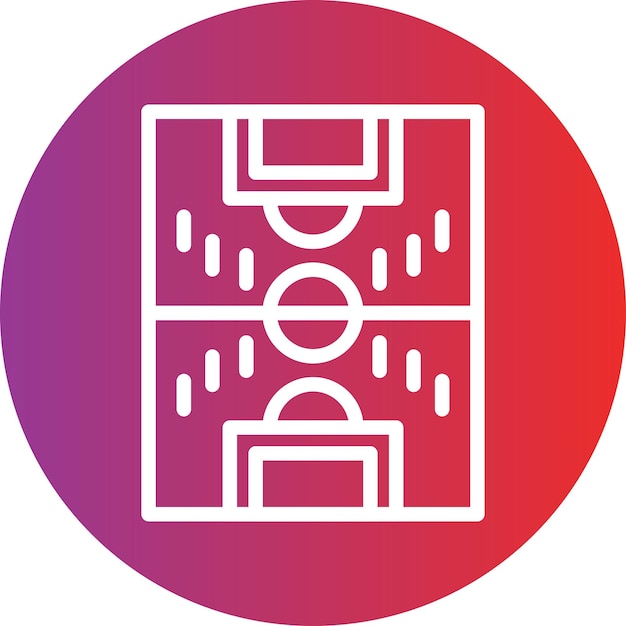 Estilo del icono del campo de fútbol