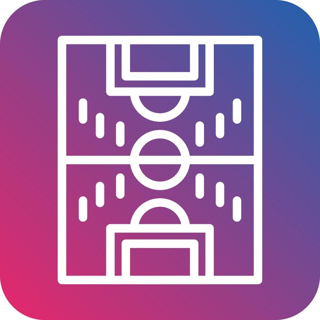Estilo del icono del campo de fútbol