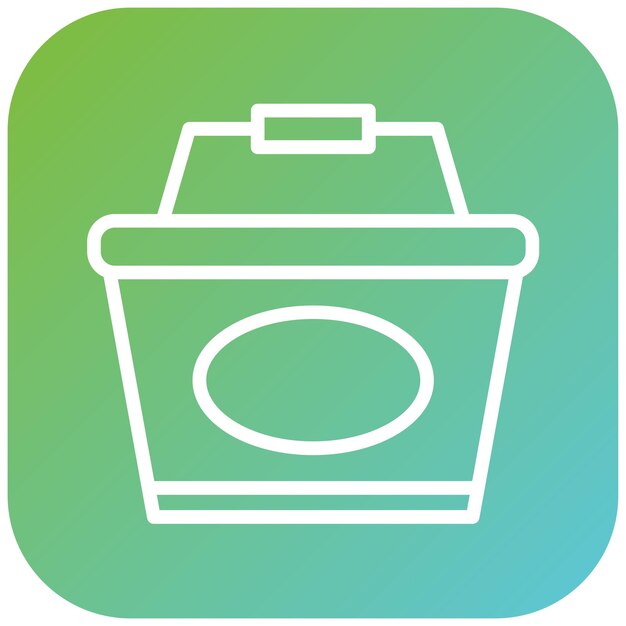 Estilo del icono de la canasta de diseño vectorial