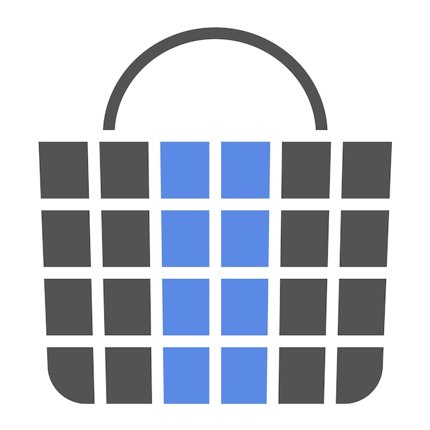 Estilo del icono de la canasta de diseño vectorial