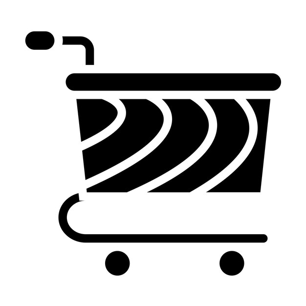 Estilo del icono de la canasta de diseño vectorial