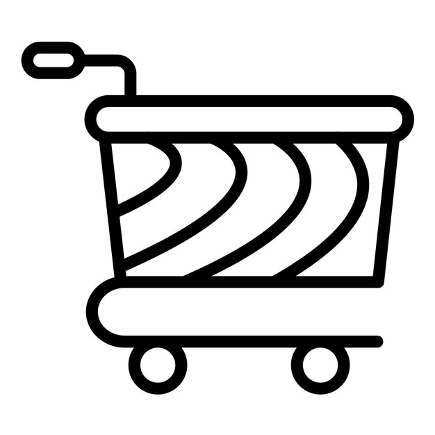 Estilo del icono de la canasta de diseño vectorial