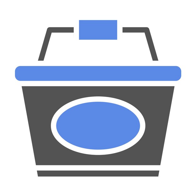 Estilo del icono de la canasta de diseño vectorial