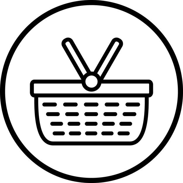 Estilo del icono de la canasta