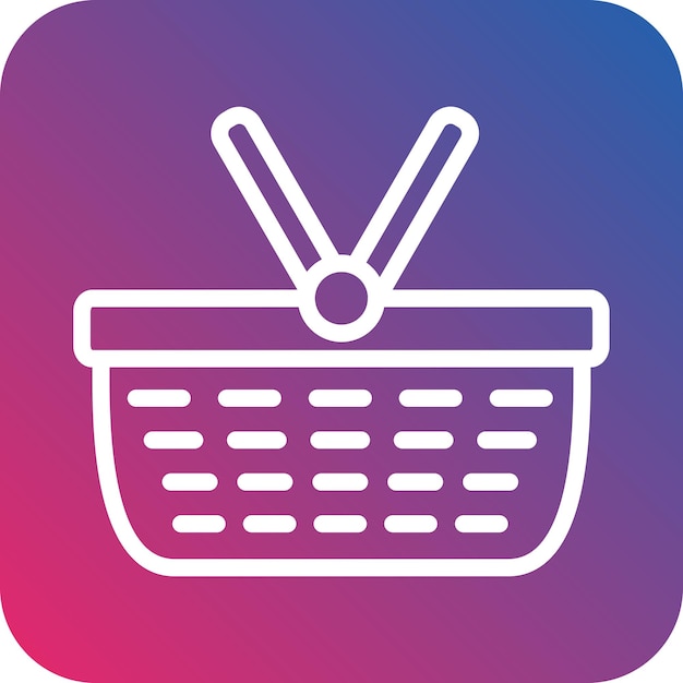 Estilo del icono de la canasta