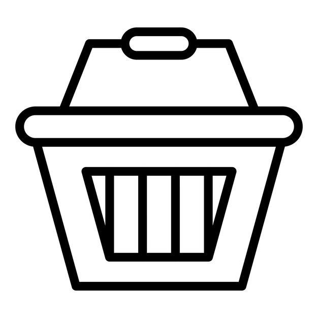 Estilo del icono de la canasta
