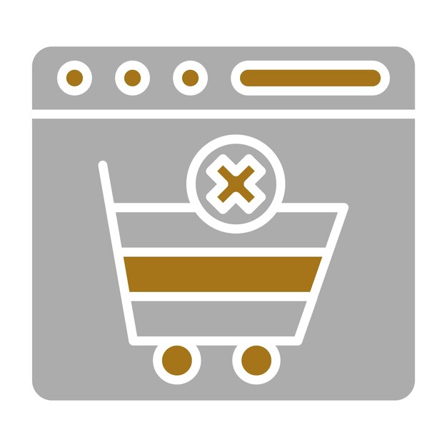 Estilo del icono de cancelación del diseño vectorial