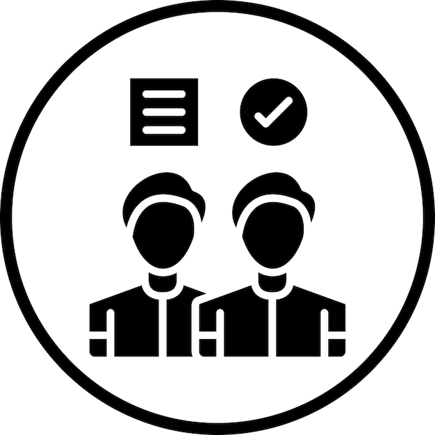 Estilo del icono candidato al diseño vectorial