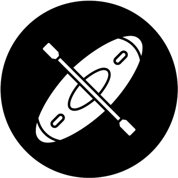 Estilo del icono de la canoa