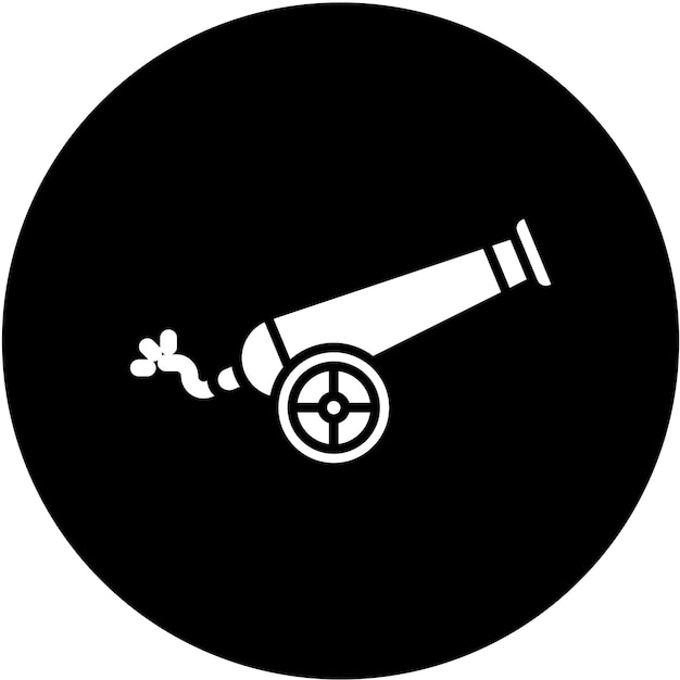 Estilo del icono del cañón pirata