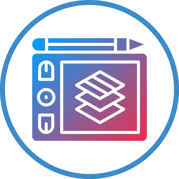 Estilo del icono de las capas de diseño vectorial