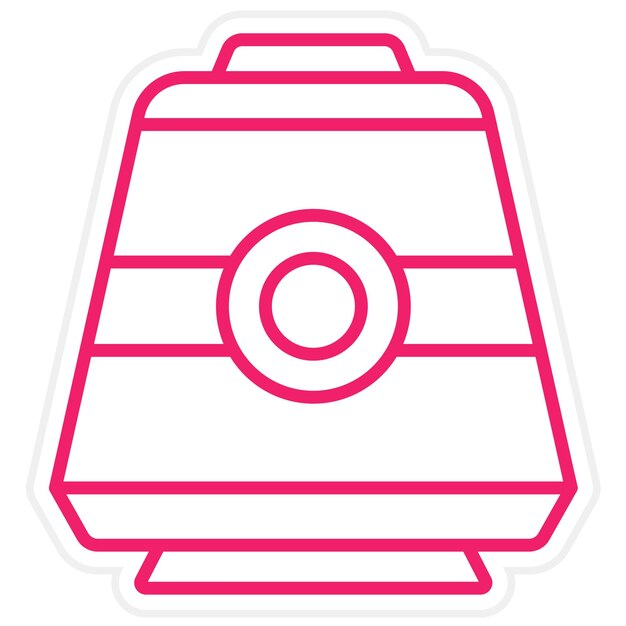 Estilo del icono de la cápsula espacial de diseño vectorial