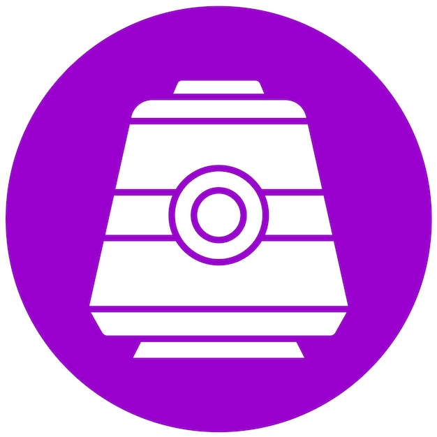 Estilo del icono de la cápsula espacial de diseño vectorial