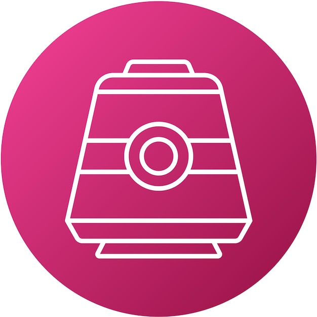 Estilo del icono de la cápsula espacial de diseño vectorial