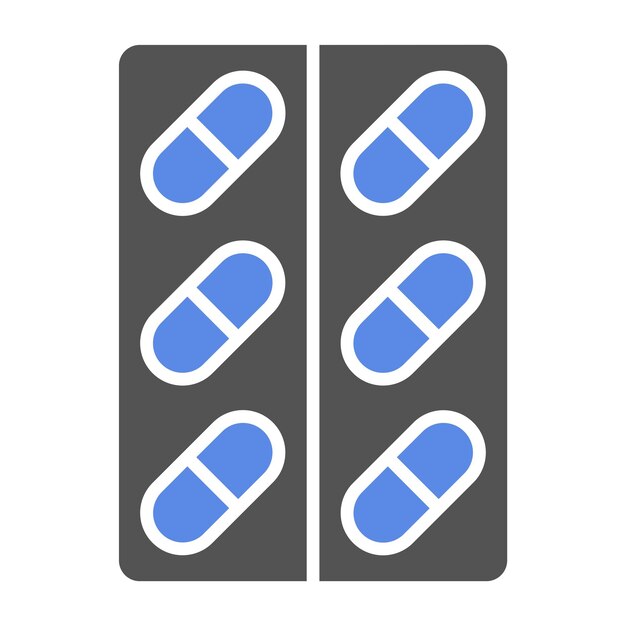 Estilo de icono de las cápsulas de diseño vectorial