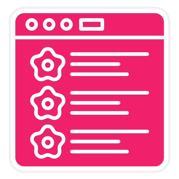 Estilo del icono de la característica de diseño vectorial