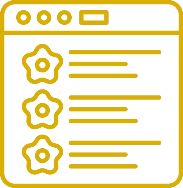 Estilo del icono de la característica de diseño vectorial