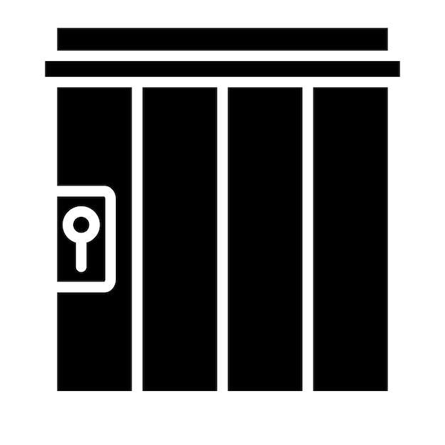 Estilo del icono de la cárcel