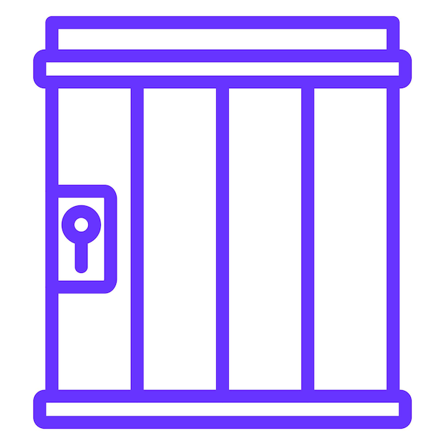 Estilo del icono de la cárcel