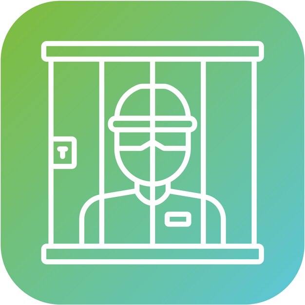 Estilo del icono de la cárcel
