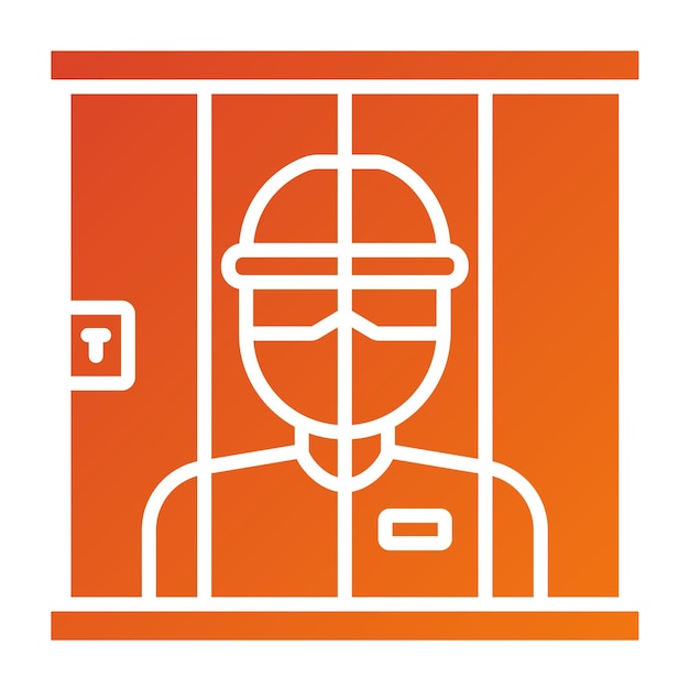 Estilo del icono de la cárcel