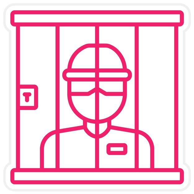 Estilo del icono de la cárcel