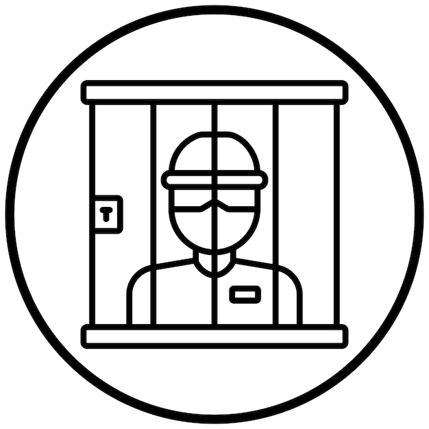 Estilo del icono de la cárcel