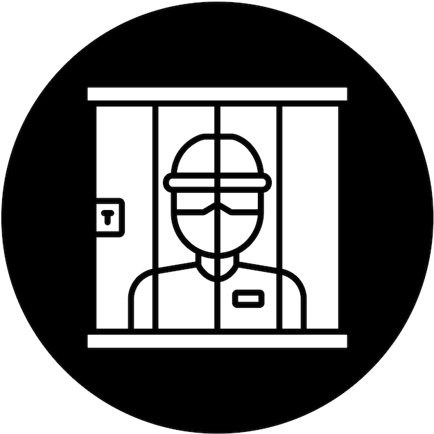 Estilo del icono de la cárcel