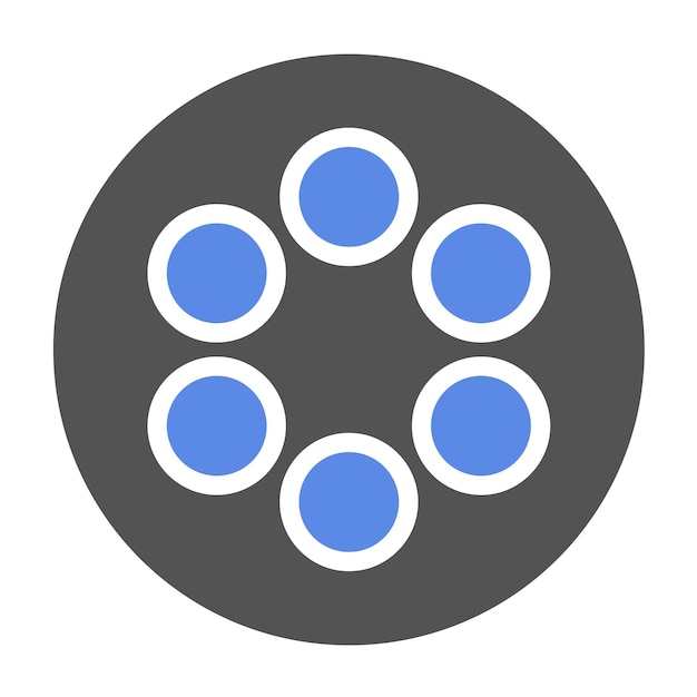 Estilo del icono de carga del disco de diseño vectorial