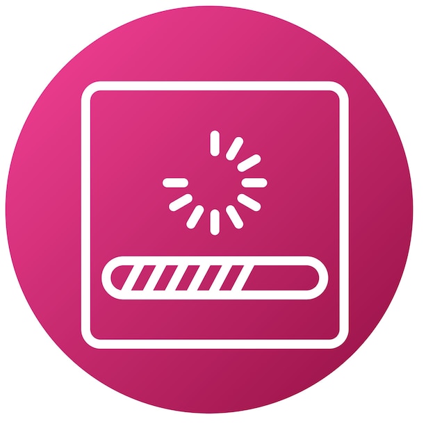 Estilo del icono de carga del diseño vectorial