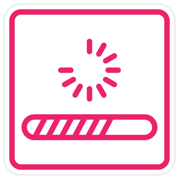 Estilo del icono de carga del diseño vectorial
