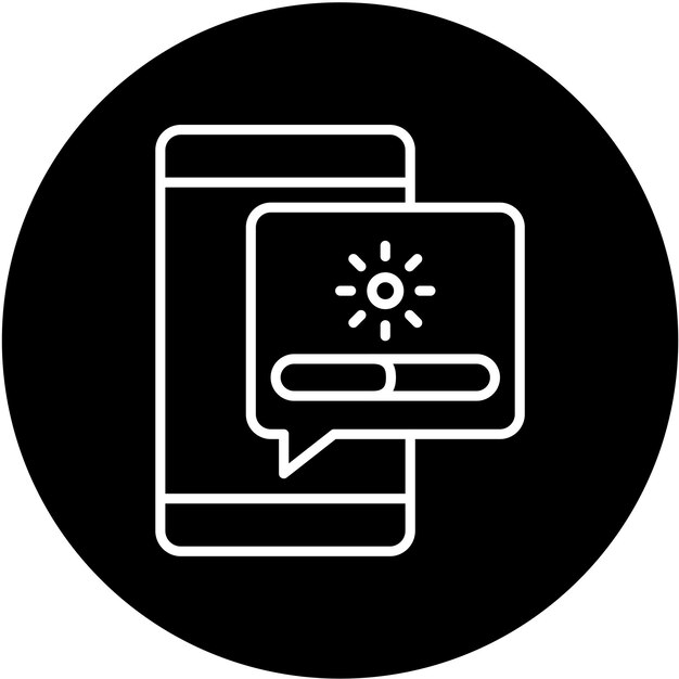 Estilo del icono de carga del diseño vectorial