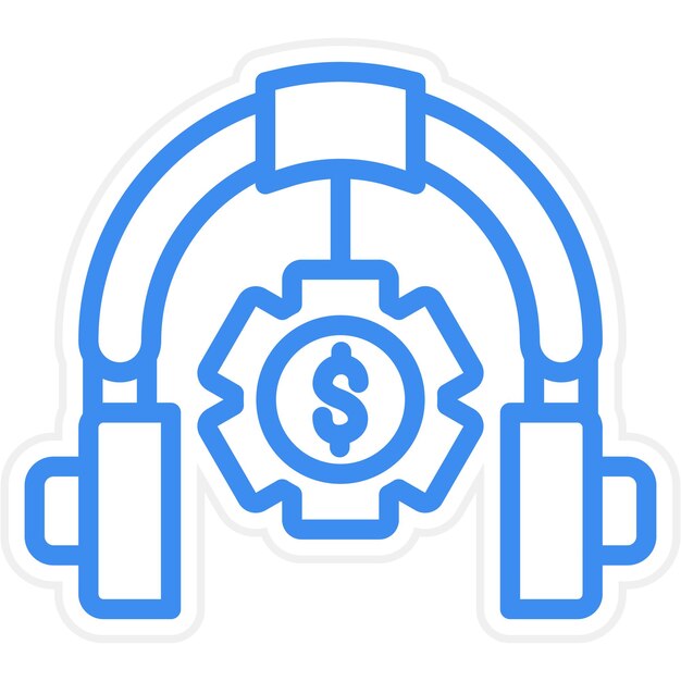 Estilo del icono de carga del servicio de diseño vectorial