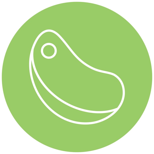 Estilo del icono de la carne