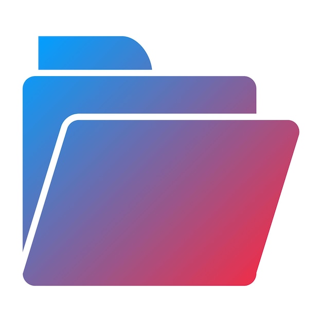 Estilo del icono de la carpeta de diseño vectorial