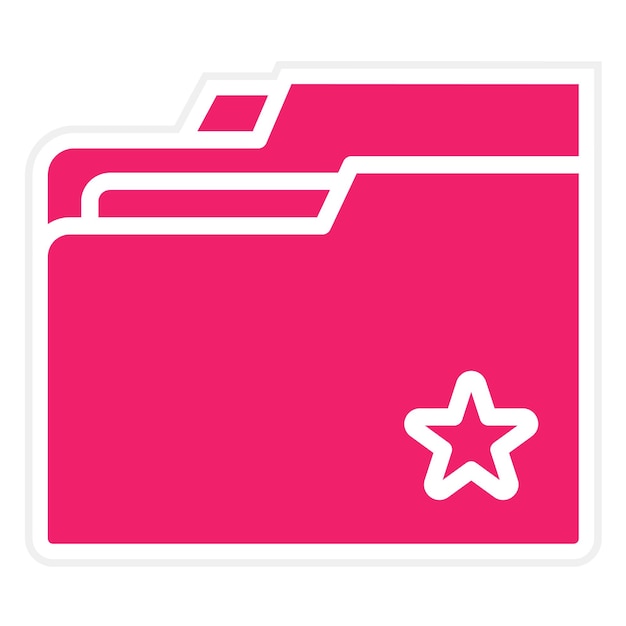 Estilo del icono de la carpeta de diseño vectorial