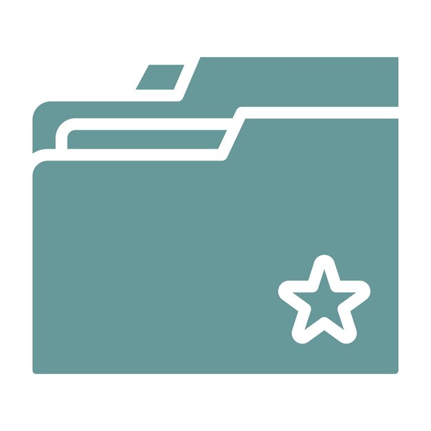 Estilo del icono de la carpeta de diseño vectorial